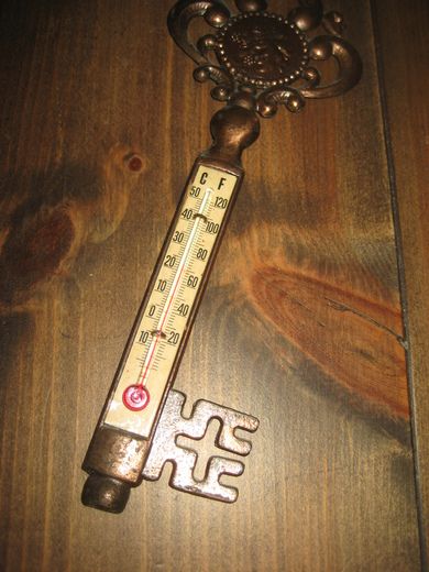 Gradestokk i messing 70 tallet