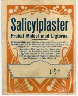 Salicylplaster fra tidleg 1900