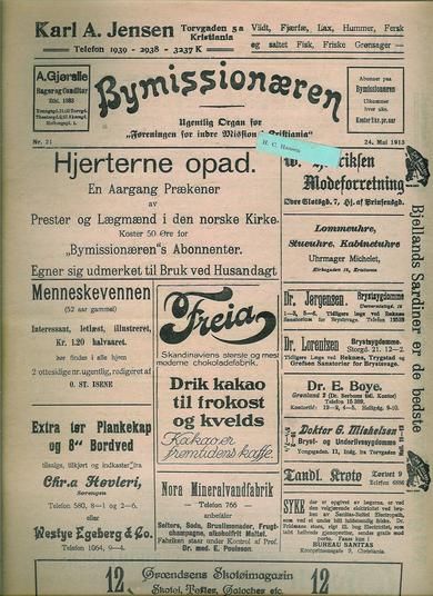1913 nr 021 Bymissionæren