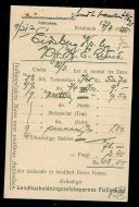 Brevkort fra Landhusholdnings selskapenes Fælleskjøp 17 4 1925