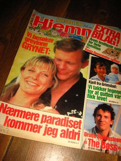 1985 nr 028 HJEMMET GRYNET BRUCE SPRINGSTEEN