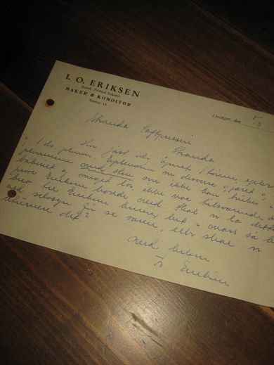 L. O. ERIKSEN, LEVANGER. 5.3.1958.