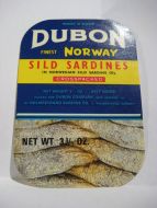 DUBON, fra Holmestrand Sardine Co, Holmestrand.