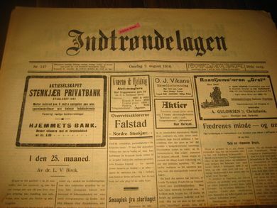 1916 nr 147 Indtrøndelagen