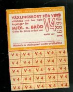 VEXLINGSKORT for HVETE MJØL o BRØD mars 1947