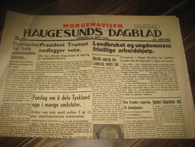 1946 nr 131 HAUGESUNDS DAGBLAD