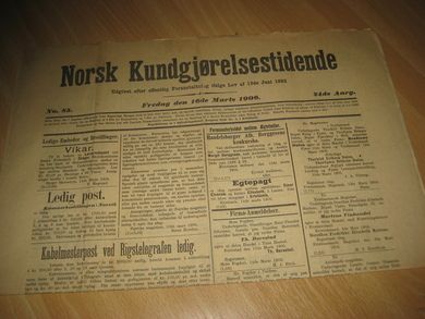 1906 nr 085 Norsk Kundgjørelestidende