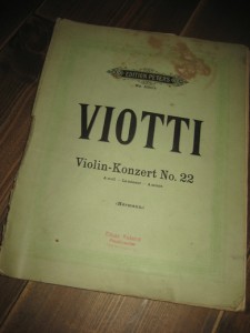 VIOTTI. Violin- Konzert No. 22.