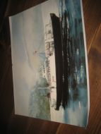 Bilde av GULEN Ca 35*26 cm stort Pent i glass og ramme