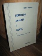 UNDHEIM: SKRIFTLEG ANALYSE I NORSK. For folkeskulen, 3.-7. klasse. 1961.