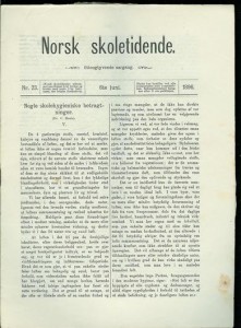 1896,nr 023,                        Norsk Skoletidende.