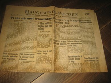 1945 nr 111 HAUGESUNDS AVIS 3 årgang