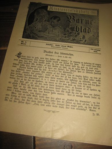 1910 nr 005 Missionsselskabets Barne blad