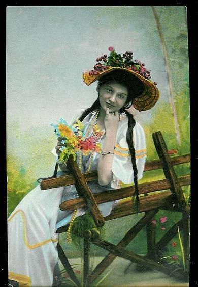 Gammelt postkort fra tidleg 1900
