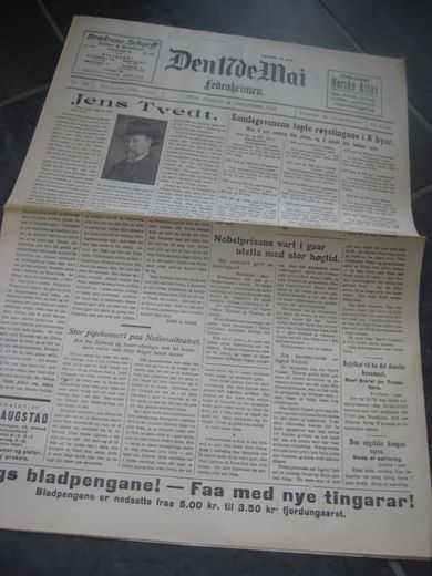 1928 nr 289 Den 17de Mai Jens Tvedt