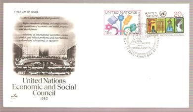 1980 21 NOV ECCONOMICAND SOCIAL COUNCIL FDC UNITED NATION