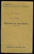 Skrivebok for barneskulen 1938