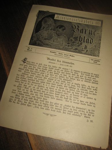 1910 nr 005 Missionsselskabets Barneblad