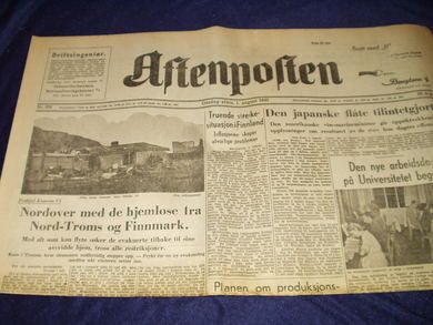 1945 nr 338 aftennummer Aftenposten