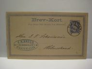 CHRISTIANIA 13 6 82 Fra C BRUUN SKIBSMÆGLER CHRISTIANIA