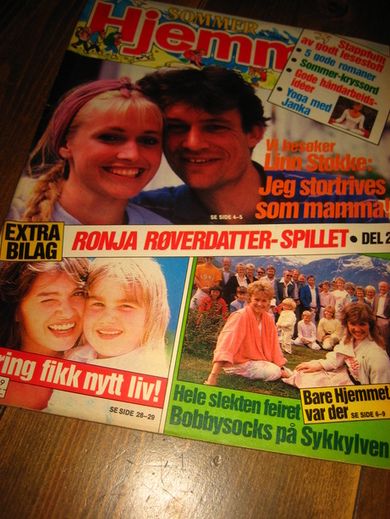 1985 nr 029 HJEMMET BOBBYSOCKE I SYKKYLVEN