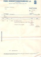 VOSS CEMENTVAREFABRIKK 1966