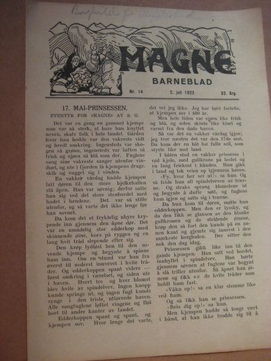 1922 nr 014 MAGNE BARNEBLAD