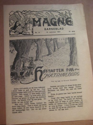 1921 nr 014 MAGNE BARNEBLAD