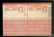 VEXLINGSKORT for MJØL o BRØD sept 1945