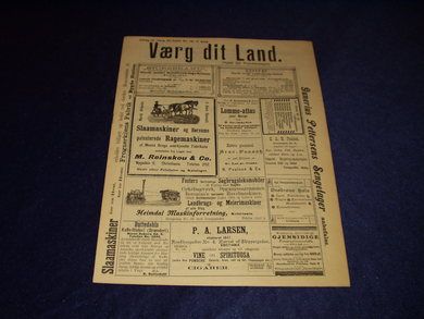 1897 nr 013 Værg dit Land