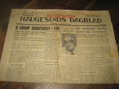 1949 nr 178 HAUGESUNDS DAGBLAD