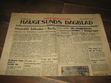 1948 nr 280 HAUGESUNDS DAGBLAD
