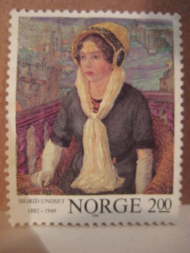 SIGRID UNDSET 1882-1949.  1982.  Kr  2.00