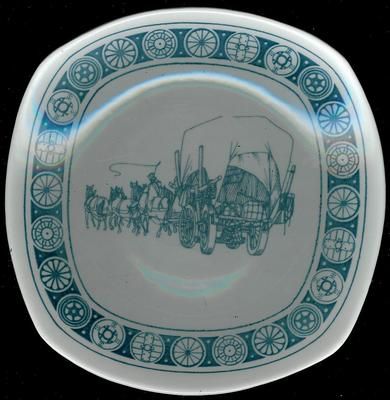 Pyntetallerken fra Stavangerflint Motiv: 