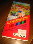 Pakke med ubrukte farveblyanter LITOR 33220 80 tallet