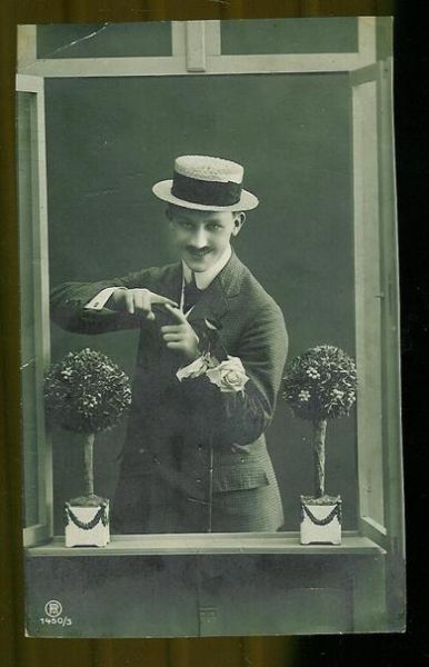 Gammelt postkort fra tidleg 1900