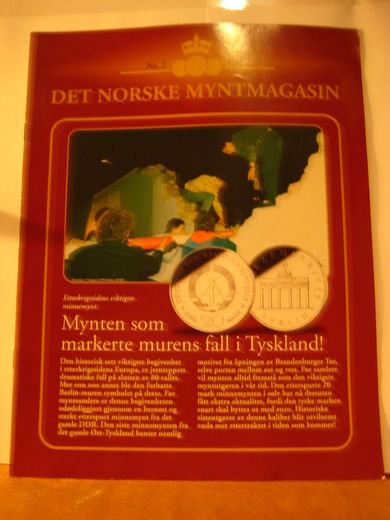 Mynten som markerte murens fall i Tyskland