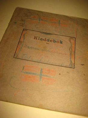 KLADDEBOK fra 40-50 tallet