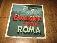 EXCELSIOR HOTEL ROMA 60 tallet
