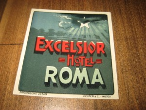 EXCELSIOR HOTEL, ROMA. 60 tallet.