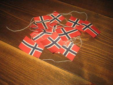 Lekkje med store flagg ca 1 5 meter 60-70 tallet