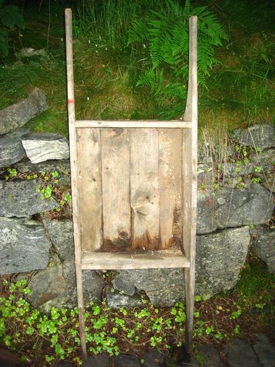 Potetkasse med handtak på sidene 30-40 tallet