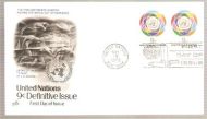 1976, 19. NOV, 9C DEFINITIVE ISSUE, FDC FRA UNITED NATIONS.