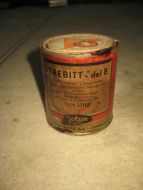 Boks med noe innhold TREBITT del B fra Jotun Fabrikker Sandefjord 70 tallet?