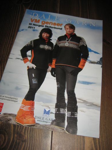 DALE GARN. VM GENSER til Norges Skiforbund 2011.