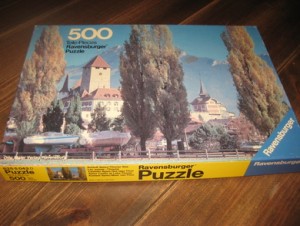 Ravensburger Puzzle, 500 Teile, Western Germany, 60 - 70 tallet. 