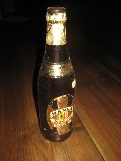 BOKK ØL FRA Hansa Bryggeri tom flaske fra 1961