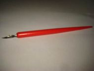 Penn og pennesplitt fra 50 tallet Rød