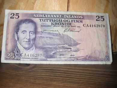 TUTTUGU OG FIMM KRONUR 1961 CA4162870