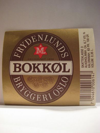 Frydenlund Bryggeri, BOKKØL, 70 tallet.